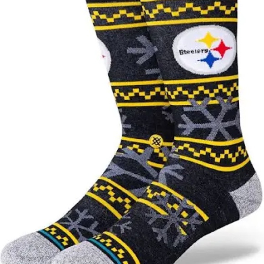 Stance Men's Pittsburgh Steelers Frosted Crew Socks size large